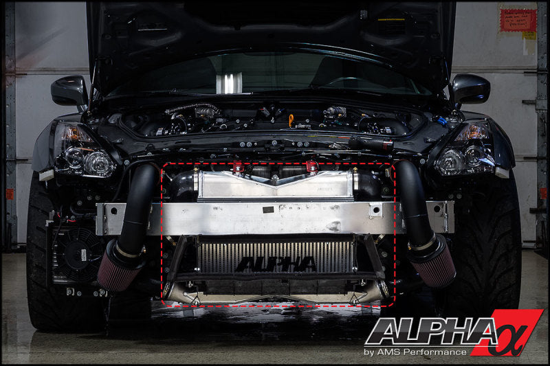 AMS Performance 09-23 Nissan GT-R Alpha Race Front Mount Intercooler w/Logo - awdtuningtx