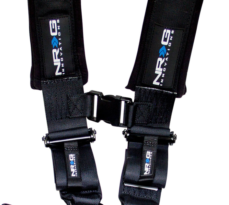NRG SFI 16.1 5PT 3in. Seat Belt Harness / Latch Link - Black - awdtuningtx
