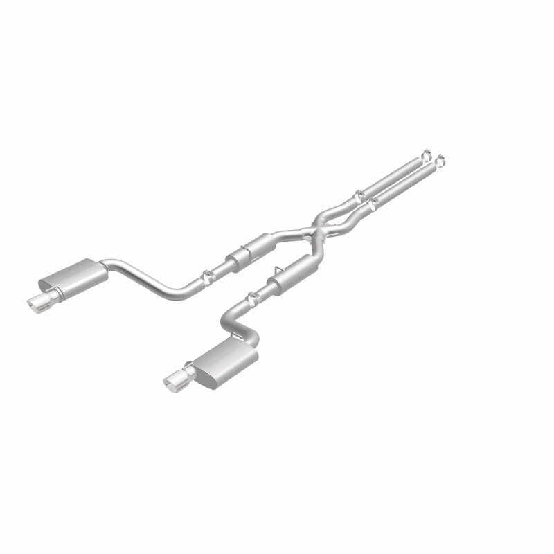 MagnaFlow 11-12 Dodge Charger SRT-8 Hemi Dual Split Rear Exit Stainless Cat-Back Performance Exhaust - awdtuningtx