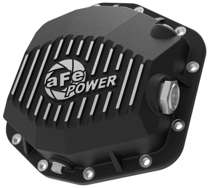 aFe POWER 2021 Ford Bronco w/ Dana M220 Differential Cover Black Street Series w/ Machined Fins - awdtuningtx