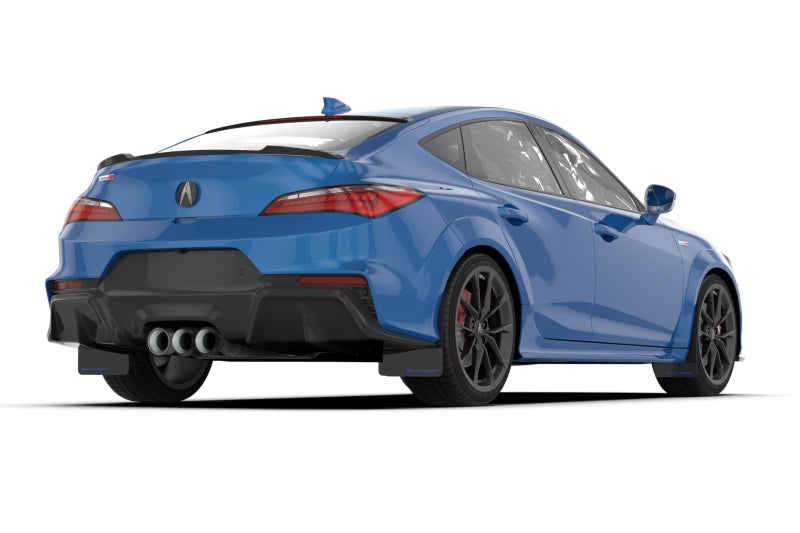 Rally Armor 23-24 Acura Integra Type S Black Mud Flap w/ Blue Logo - awdtuningtx