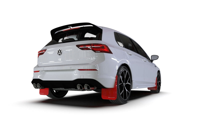 Rally Armor 2022 MK8 Volkswagen Golf GTI/R Black UR Mud Flap w/ Green Logo - awdtuningtx