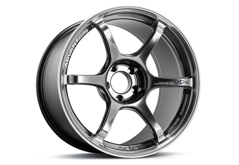 Advan RG-4 18x9 +35 5-114.3 Racing Hyper Black & Ring Wheel - awdtuningtx