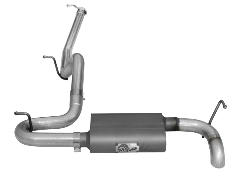 aFe Scorpion Exhaust System Cat Back 2.5in Aluminized Hi-Tuck 07-18 Jeep Wrangler JK V6 3.6/3.8L - awdtuningtx
