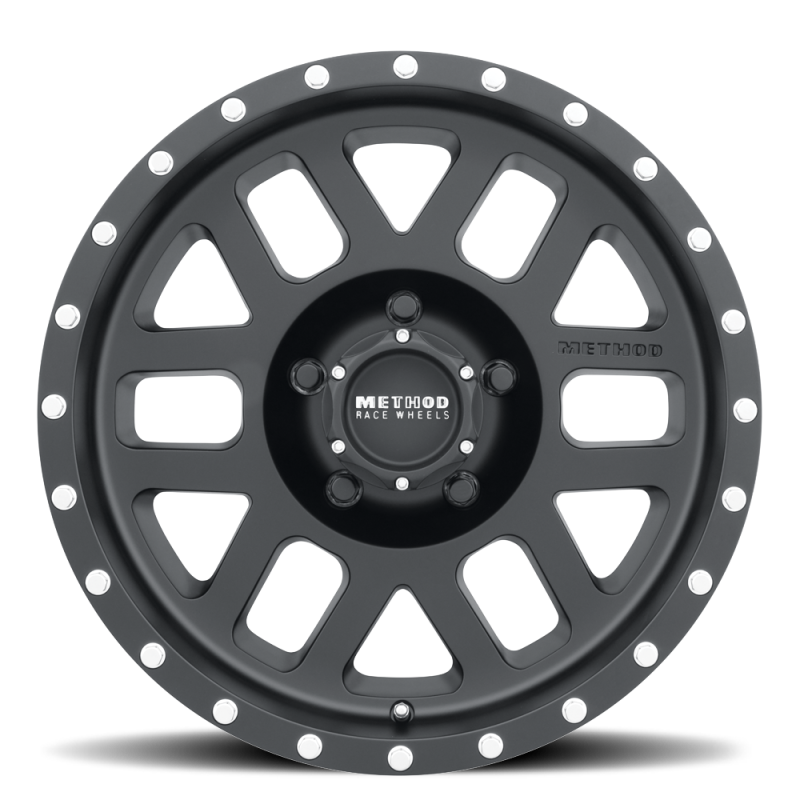 Method MR306 Mesh 18x9 +18mm Offset 5x150 116.5mm CB Matte Black Wheel - awdtuningtx
