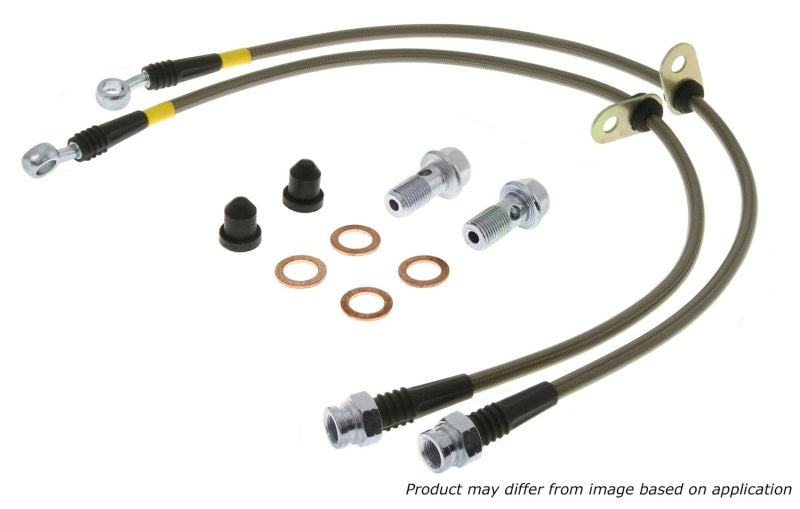 StopTech Stainless Steel Front Brake Lines 15-18 Ford Mustang - awdtuningtx