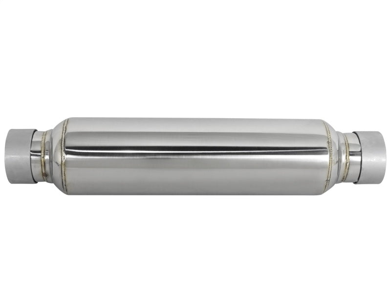 aFe MACH Force-Xp 304 Stainless Steel Resonator 2.5in Inlet/Outlet x 4in Dia x 15in Body x 19in L - awdtuningtx