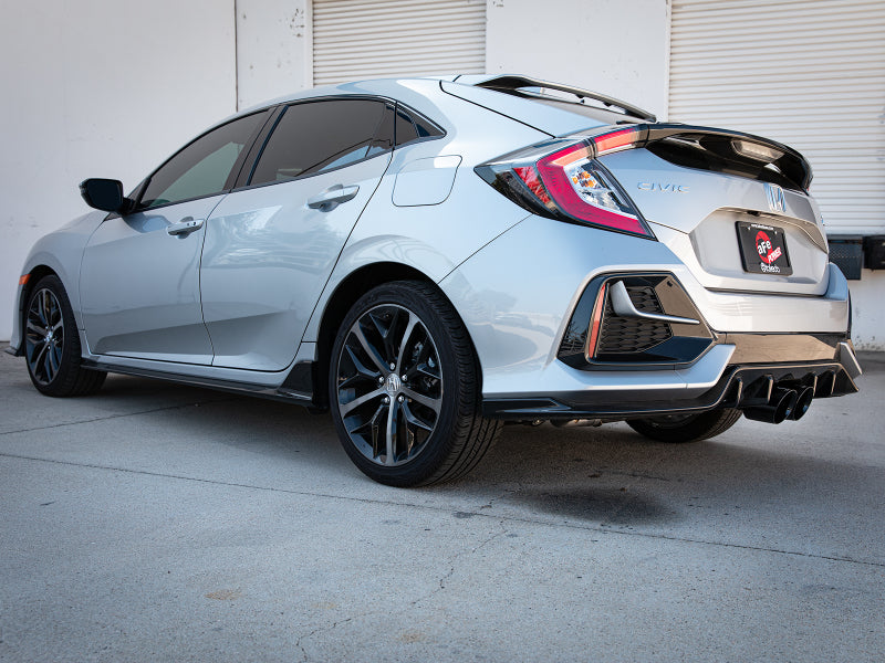 aFe Takeda 3in 304 SS Cat-Back Exhaust System w/Black Tips 17-20 Honda Civic Sport L4-1.5L (t) - awdtuningtx