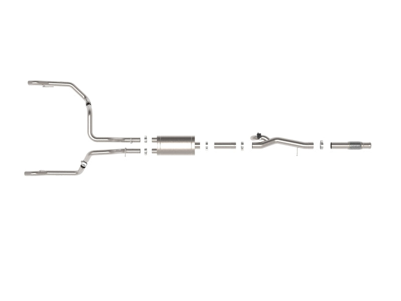 aFe Gemini XV 4in to Dual 3in 304 SS Cat-Back Exhaust w/ Cutout 19-21 GM Silverado/Sierra V8-6.2L - awdtuningtx