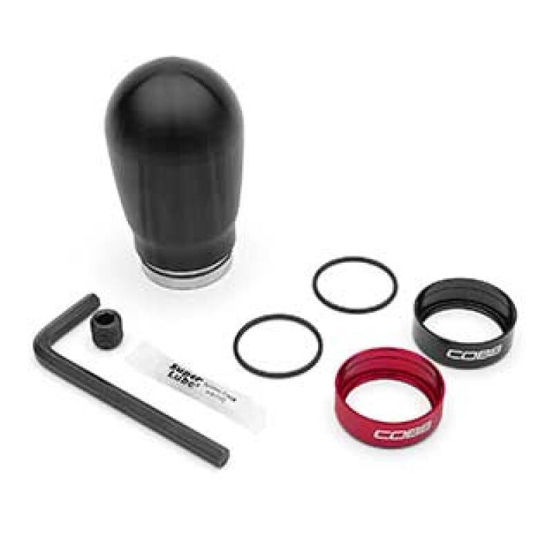 Cobb 12-16 FR-S / 2012+ BRZ / 2017+ GR86 / Focus ST+RS / Fiesta ST Tall Weighted COBB Knob - Black - awdtuningtx