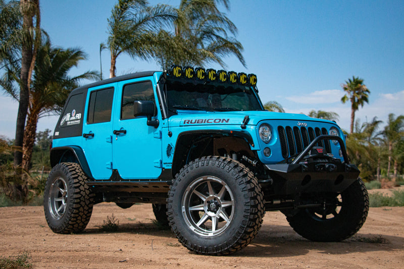 ICON 07-18 Jeep Wrangler JK Pro Series Front Bumper Rec Winch Mount w/Bar/Tabs - awdtuningtx
