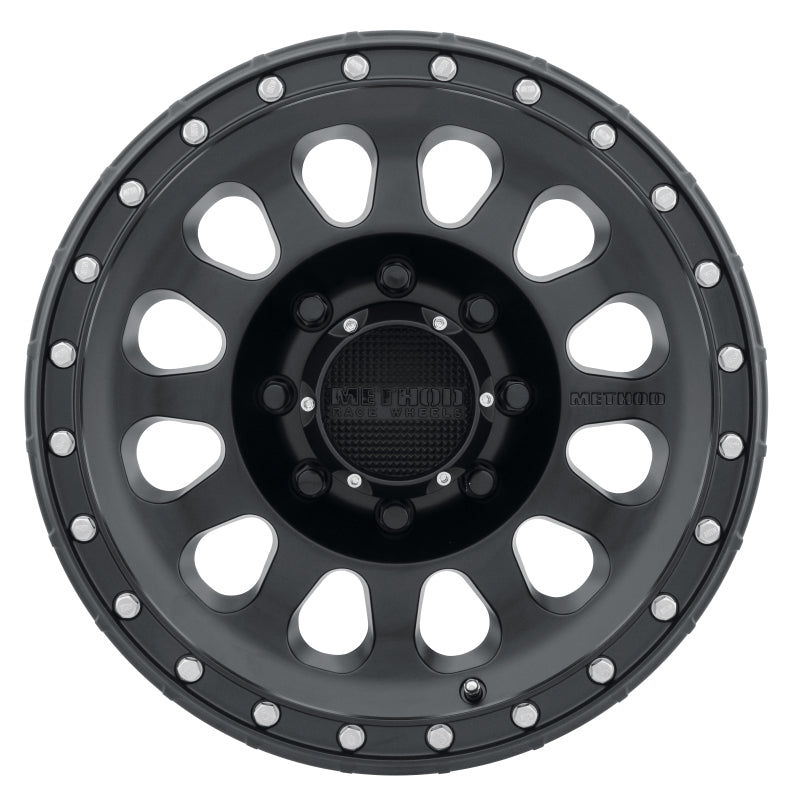 Method MR315 17x8.5 0mm Offset 8x180 130.81mm CB Matte Black Wheel - awdtuningtx