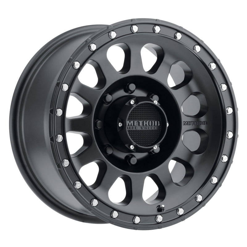Method MR315 17x8.5 0mm Offset 8x180 130.81mm CB Matte Black Wheel - awdtuningtx