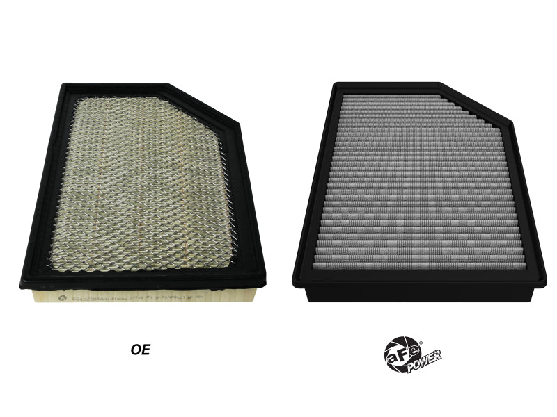 aFe MagnumFLOW Pro DRY S OE Replacement Filter 22-23 Jeep Grand Wagoneer V8-6.4L - awdtuningtx