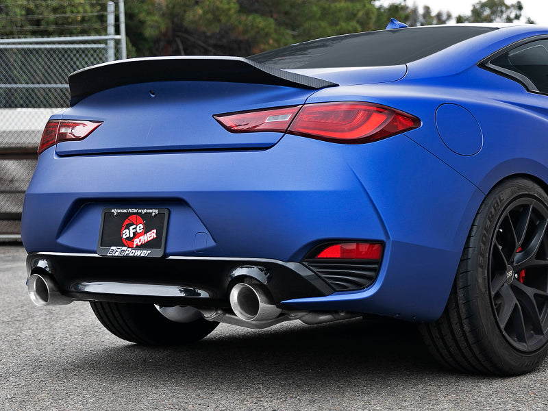 aFe POWER Takeda 2.5in 304 SS CB Exhaust w/ Polished Tips 17-19 Infiniti Q60 V6-3.0L (tt) - awdtuningtx