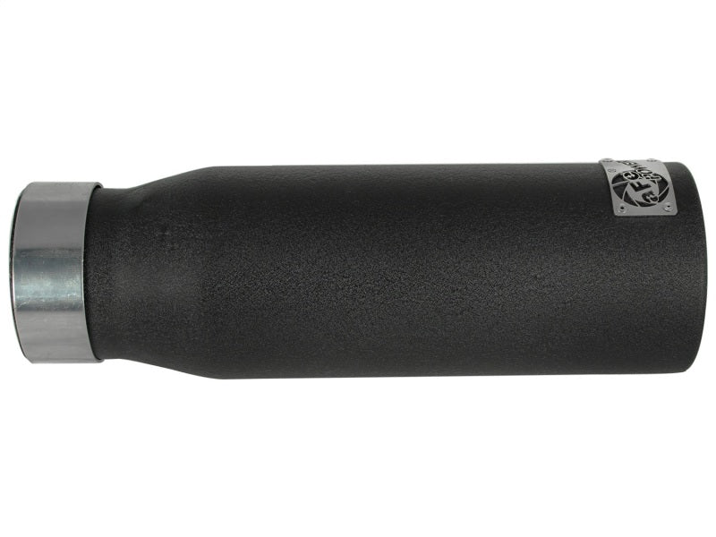 aFe MACHForce XP Exhausts Tips SS-304 EXH Tip 3in x 4Out x 12L Bolt-On (blk) - awdtuningtx