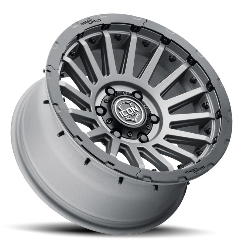 ICON Recon Pro 17x8.5 6x5.5 0mm Offset 4.75in BS 106.1mm Bore Charcoal Wheel - awdtuningtx
