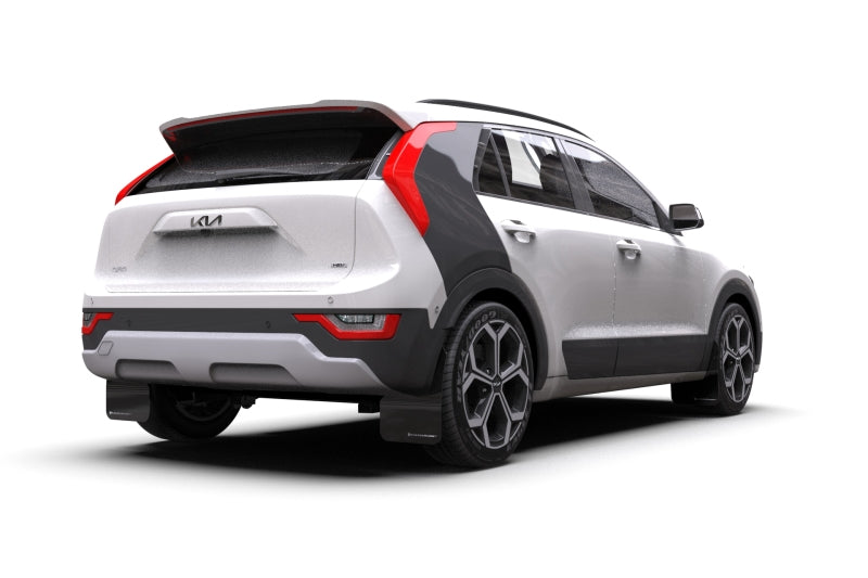 Rally Armor 2023 Kia Niro SG2 Black UR Mud Flap White Logo - awdtuningtx