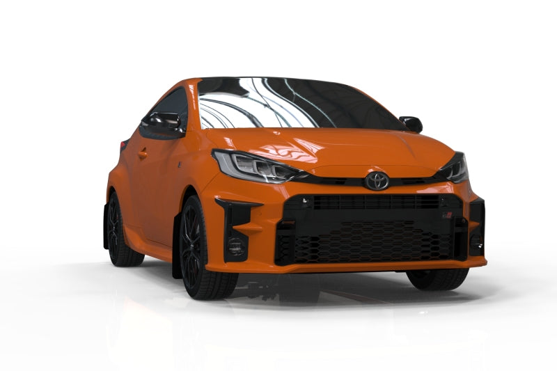 Rally Armor 20-22 Toyota GR Yaris Hatchback Red Mud Flap w/ White Logo - awdtuningtx