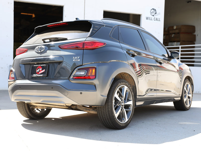 aFe Takeda 2-1/2in 304 SS Axle-Back Exhaust (No Muffler) 18-21 Hyundai Kona L4 1.6L (t) - awdtuningtx