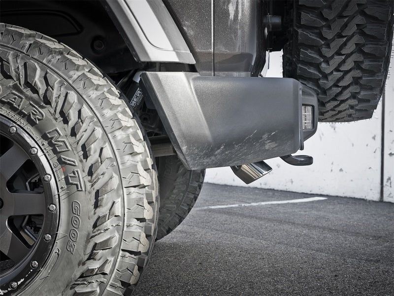 aFe MACH Force-Xp Axle-Back Exhaust System w/Polished Tip 18-20 Jeep Wrangler L4-2.0T / V6-3.6L - awdtuningtx