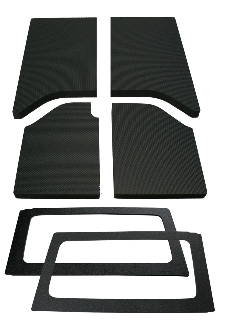 DEI 11-18 Jeep Wrangler JK 2-Door Boom Mat Complete Headliner Kit - 6 Piece - Black - awdtuningtx