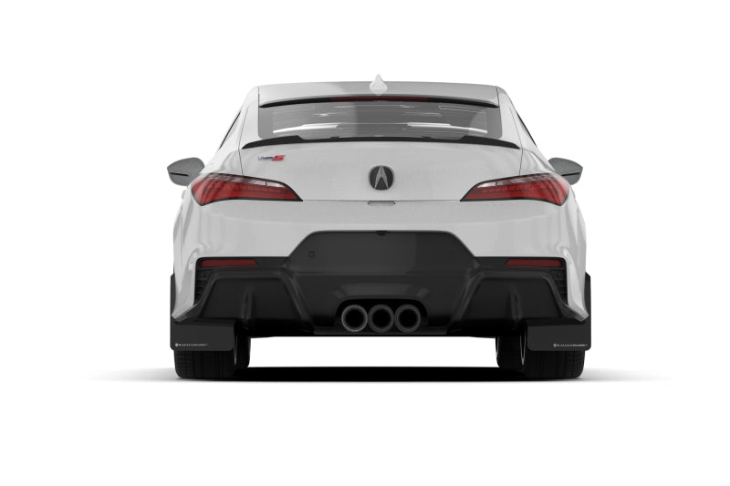 Rally Armor 23-24 Acura Integra Type S Black Mud Flap w/ White Logo - awdtuningtx