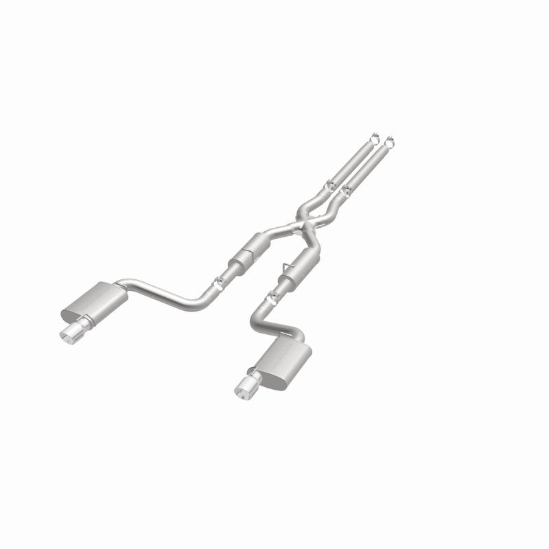 MagnaFlow 11-12 Dodge Charger SRT-8 Hemi Dual Split Rear Exit Stainless Cat-Back Performance Exhaust - awdtuningtx