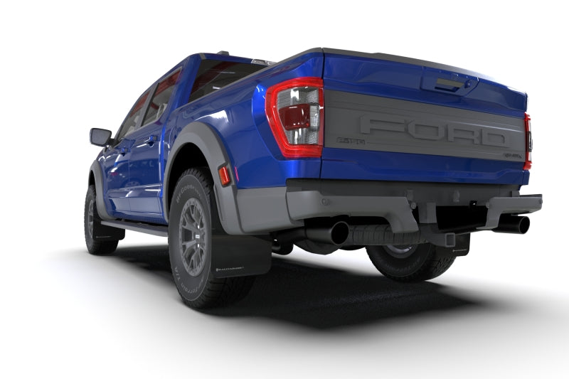 Rally Armor 21-23 Ford F-150 Raptor Black UR Mud Flap w/ Red Logo - awdtuningtx