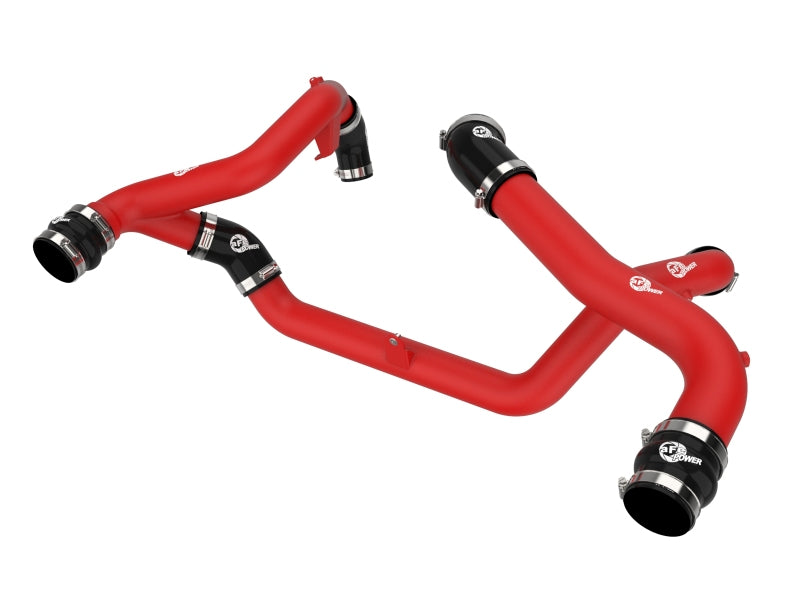 aFe 22-23 Ford Explorer BladeRunner Aluminum Hot and Cold Charge Pipe Kit - Red - awdtuningtx
