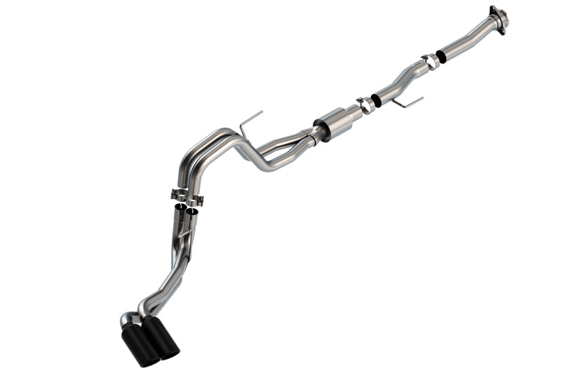 Borla F-150 2021 5.0L 2dr RC SB (122.8 WB) XL/XLT 3/2.25 DSE Cat-Back ATAK Black Chrome Tips - awdtuningtx