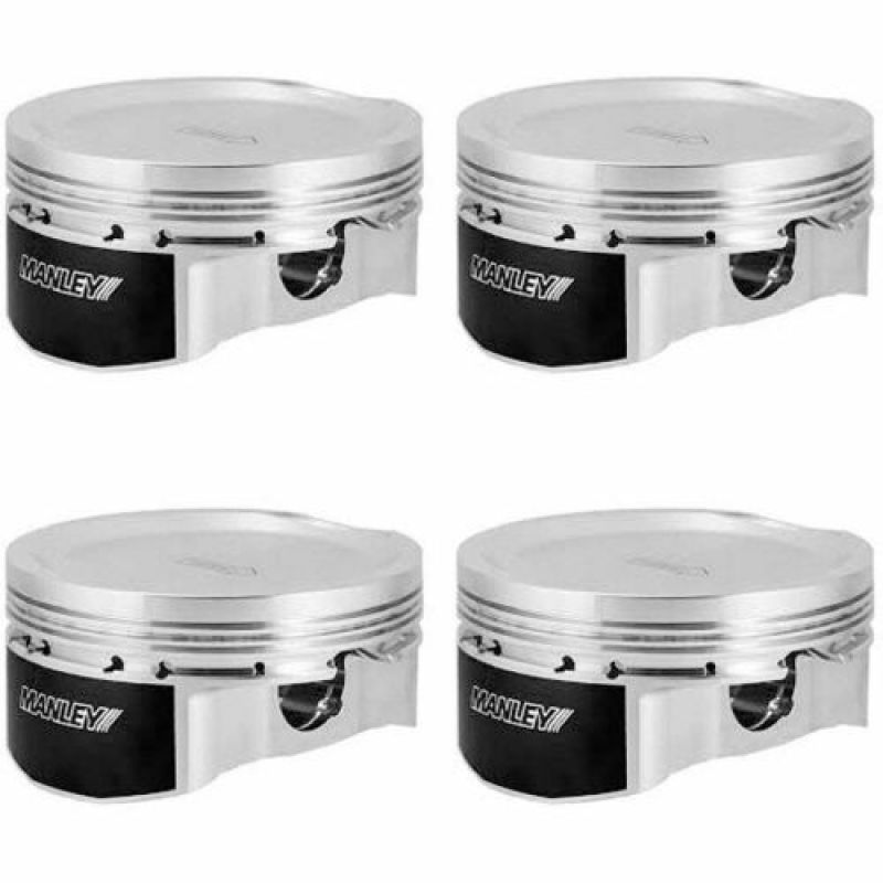 Manley Subaru EJ257 100.25mm Bore +.75mm Over Size Bore 8.5:1 CR Dish Piston Set with Rings - awdtuningtx