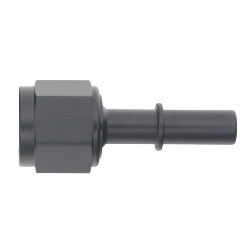 DeatschWerks 8AN Female Flare Swivel to 3/8in Male EFI Quick Disconnect - Anodized Matte Black - awdtuningtx