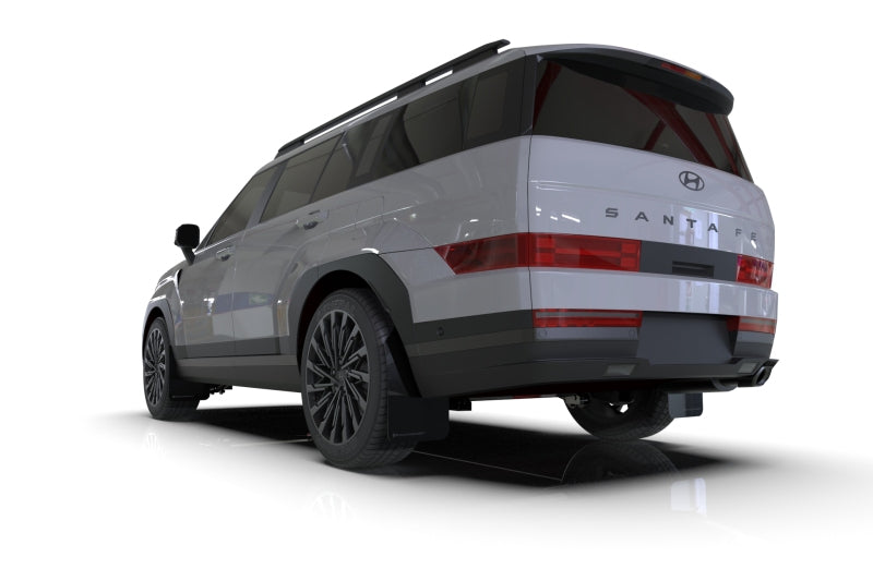 Rally Armor 2024+ Hyundai Santa Fe Black Mud Flap w/ Dark Grey Logo - awdtuningtx