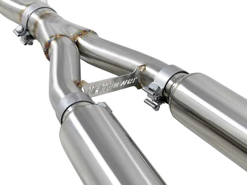 aFe POWER Takeda 2.5in 304 SS CB Exhaust w/ Polished Tips 17-19 Infiniti Q60 V6-3.0L (tt) - awdtuningtx