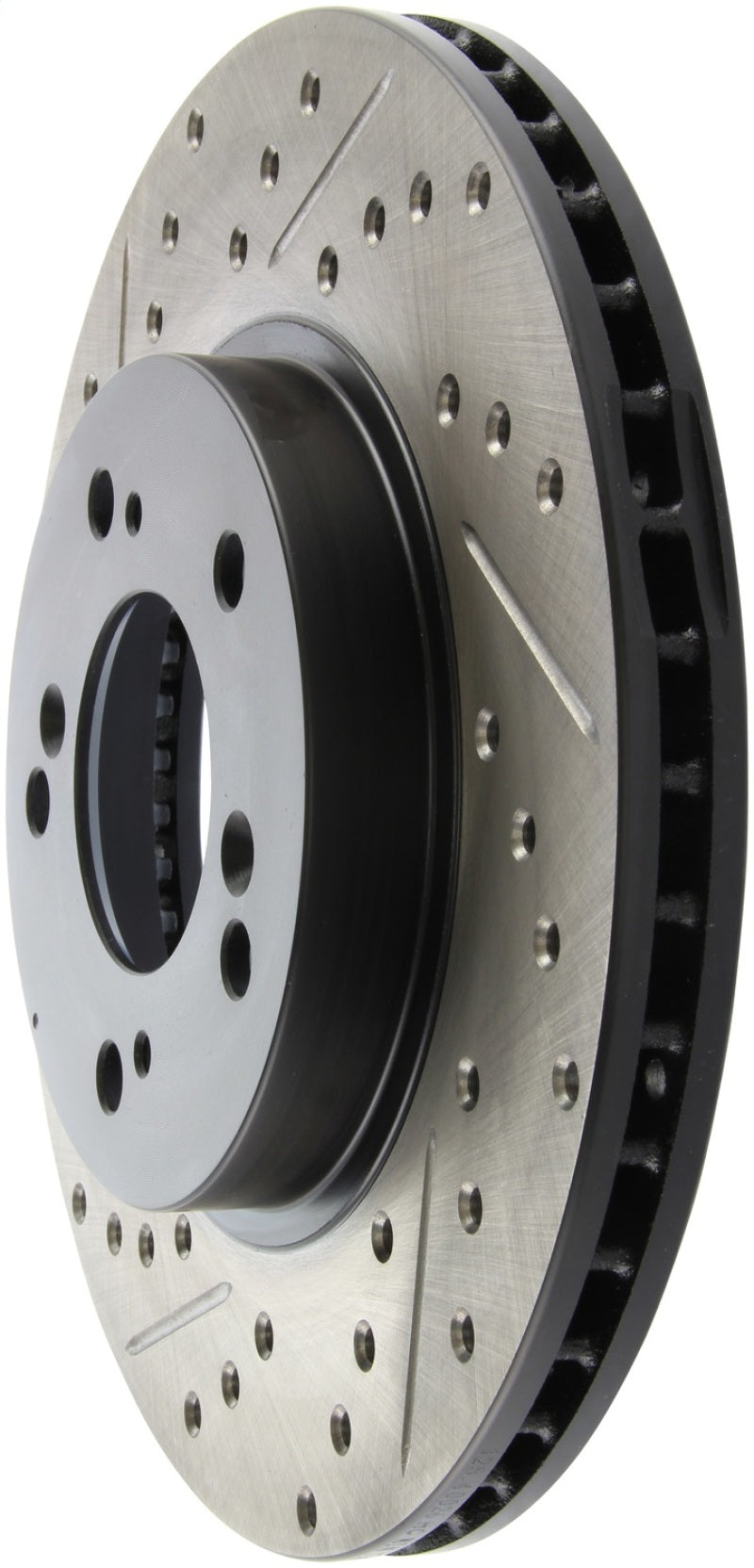 StopTech 97-01 Acura Integra Type R / 97-01 Honda CR-V Slotted & Drilled Right Front Rotor - awdtuningtx