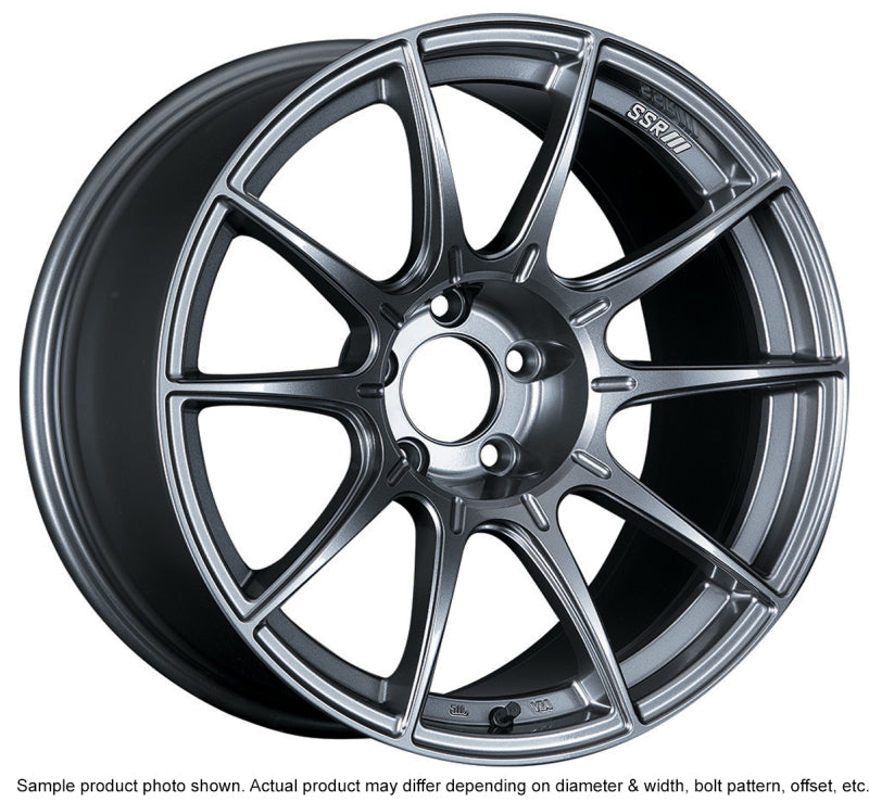 SSR GTX01 18x10.5 5x114.3 15mm Offset Dark Silver Wheel Evo X / G35 / 350z / 370z - awdtuningtx