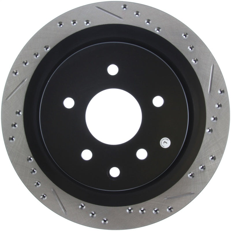 StopTech 06-07 350Z / 05-07 G35 / 06-07 G35X SportStop Slotted & Drilled Rear Left Rotor - awdtuningtx