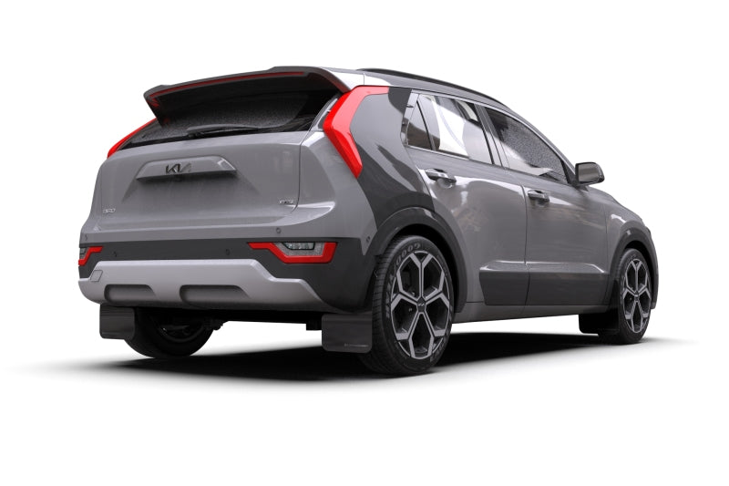 Rally Armor 2023 Kia Niro SG2 Black UR Mud Flap White Logo - awdtuningtx