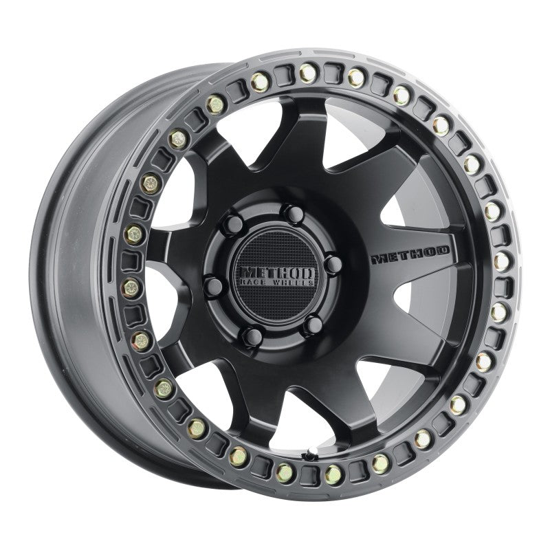 Method MR108 17x9 -44mm Offset 6x5.5 106.25mm CB Matte Black w/BH-H24125-38 Wheel - awdtuningtx