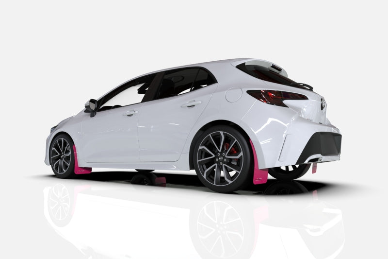 Rally Armor 13-18 & 2019 USDM Ford Fiesta ST Pink Mud Flap BCE Logo - awdtuningtx