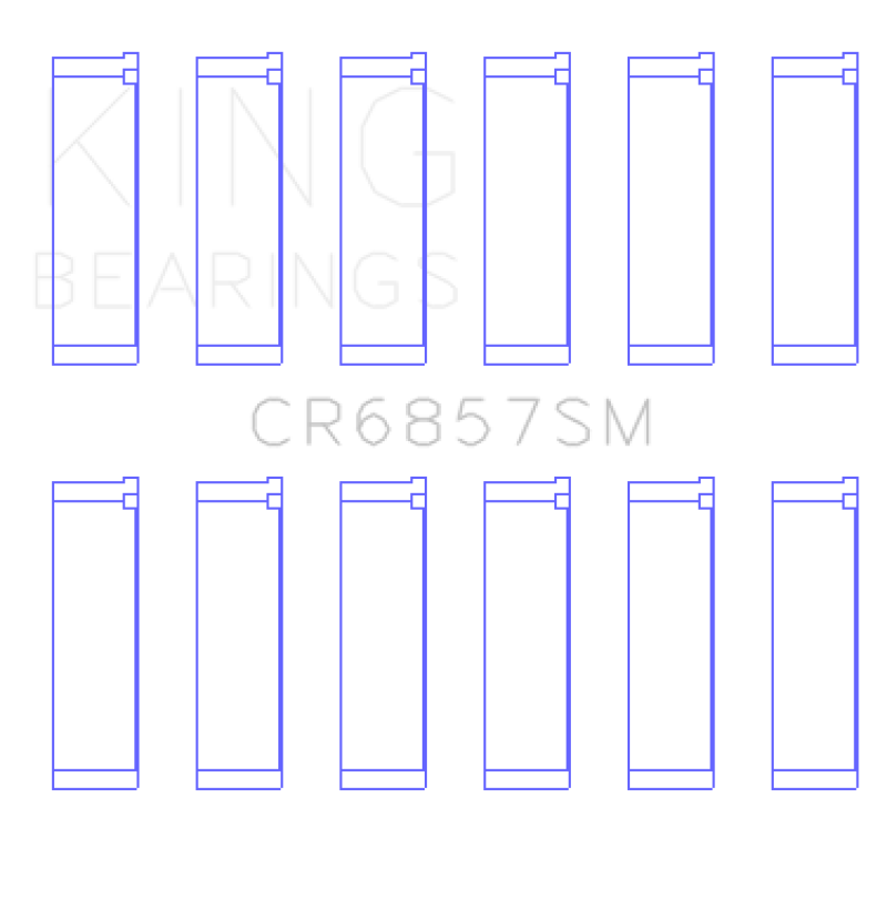 King Chrysler Pentastar 3.6L ERB V6 (Size STD) Connecting Rod Bearing Set - awdtuningtx