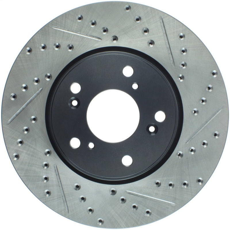 StopTech Slotted & Drilled Sport Brake Rotor Front Left 13 Honda Accord Sport - awdtuningtx