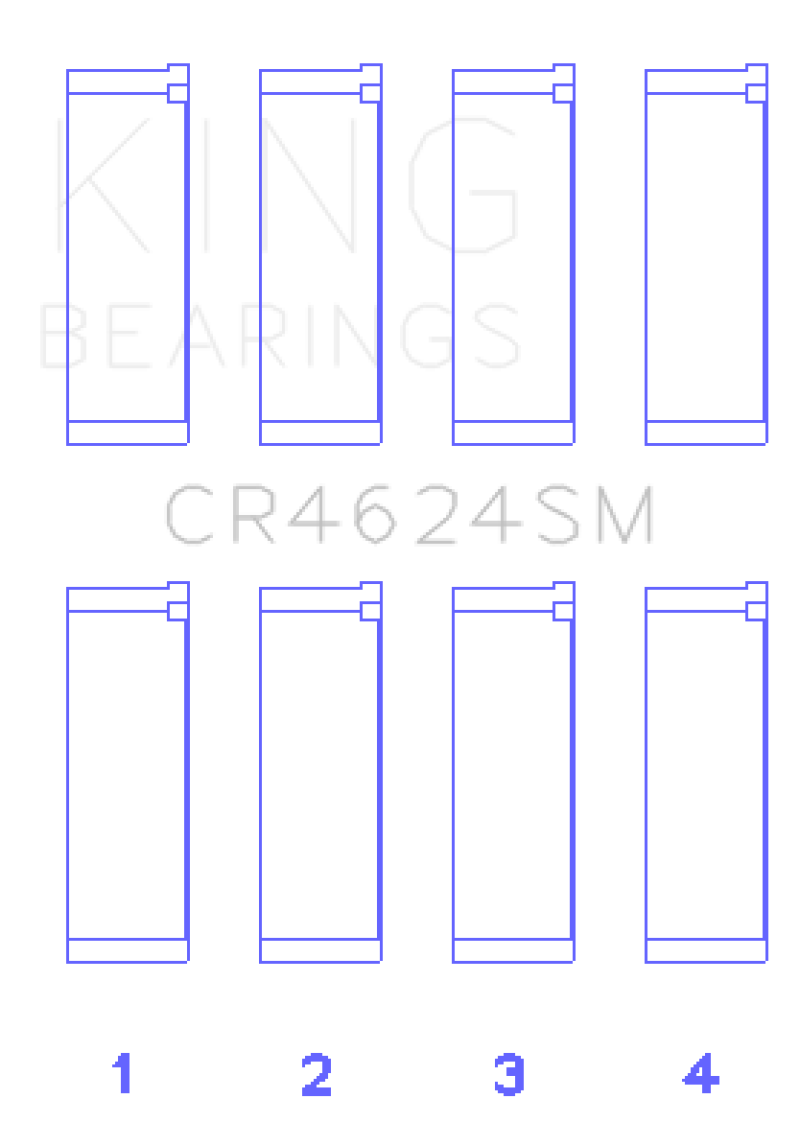 King Hyundai G4KE / G4KC (Size +.25) Rod Bearings (Set of 4) - awdtuningtx