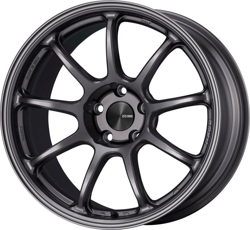 Enkei PF09 18x9.5 5x114.3 27mm Offset 75mm Bore Dark Silver Wheel - awdtuningtx