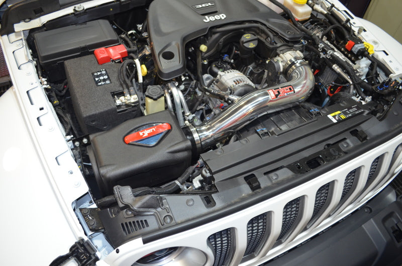 Injen 2018+ Jeep Wrangler JL V6-3.6L Wrinkle Black Oiled Power-Flow Air Intake System - awdtuningtx