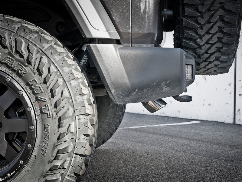aFe MACH Force-Xp Axle-Back Exhaust System w/Polished Tip 18-20 Jeep Wrangler L4-2.0T / V6-3.6L - awdtuningtx