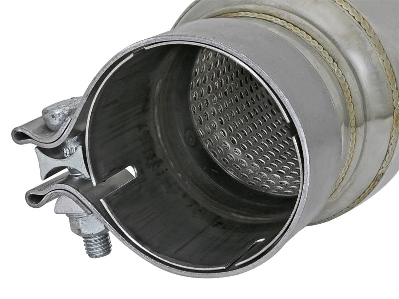 aFe MACH Force-Xp 304 Stainless Steel Resonator 2.5in Inlet/Outlet x 4in Dia x 15in Body x 19in L - awdtuningtx