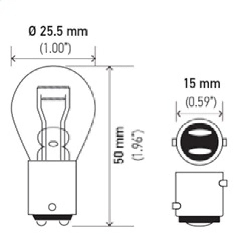 Hella Bulb 1157 12V 27/8W BAY15d S8 - awdtuningtx