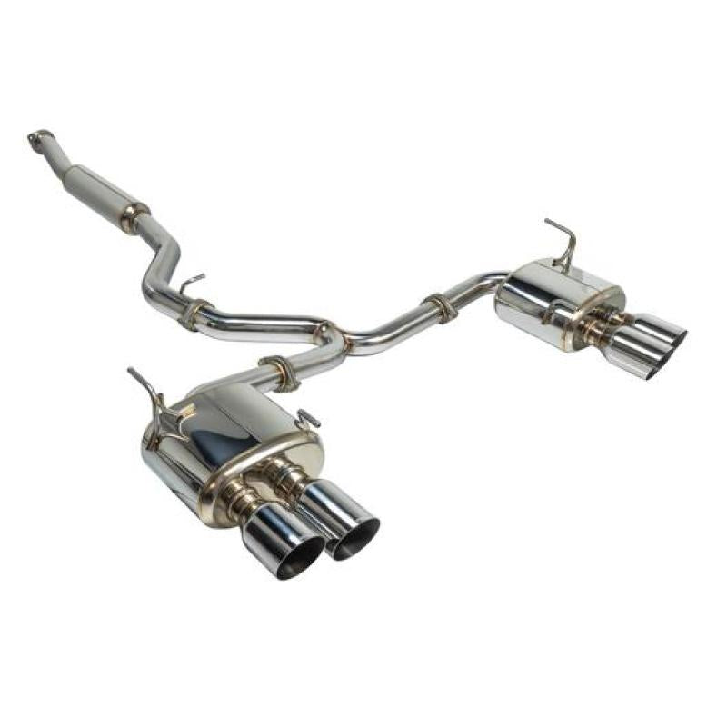 Remark 2015+ Subaru WRX/STi 4in Quad Cat-Back Exhaust Stainless Single Non-Resonated - awdtuningtx